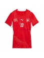 Ženske Nogometnih dresov Švica Granit Xhaka #10 Domači SP 2026 Kratki rokavi